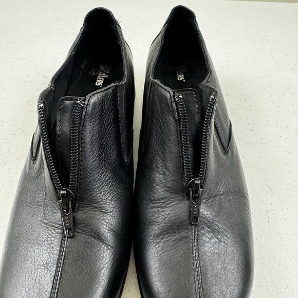 Cobbie Cuddlers Black Leather Upper Zip Comfort Walking Shoes Size 8 Wide - Picture 14 of 14